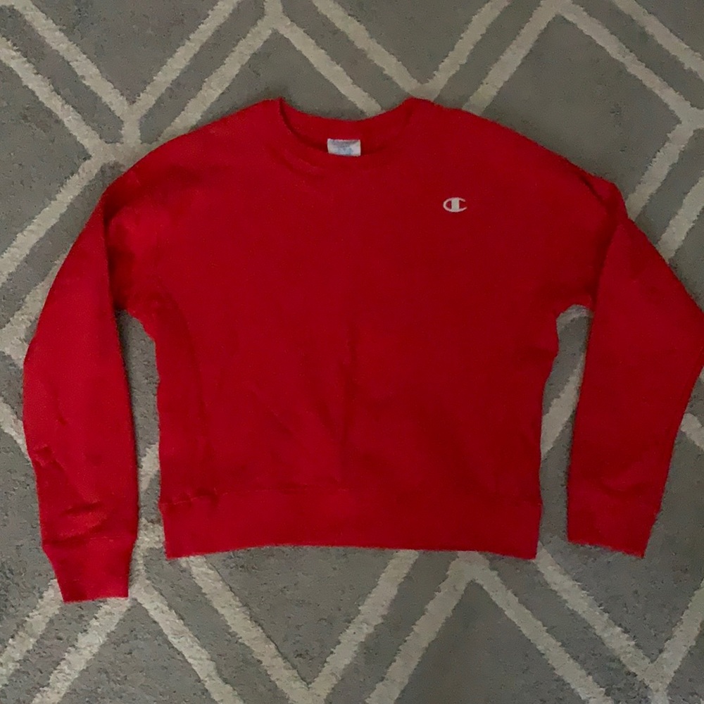 Red Champion sweater